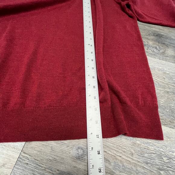 Untuckit Belguardo Mens 2XL Extra‎ Fine Merino Wool Quarter Zip Pullover Sweater - Picture 7 of 8